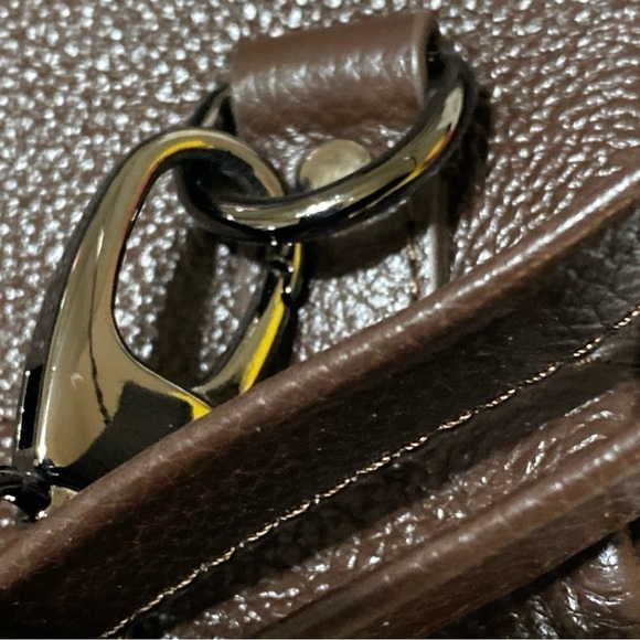 MARTIN & McAUTHUR Leather Sling Backpack Convertible Bag Large 16x …Brown - Picture 8 of 13